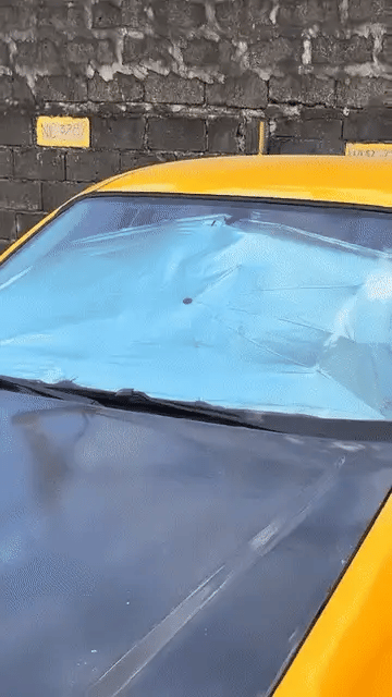 DENX Foldable Car Windshield Sunshade Umbrella – 140 × 80cm