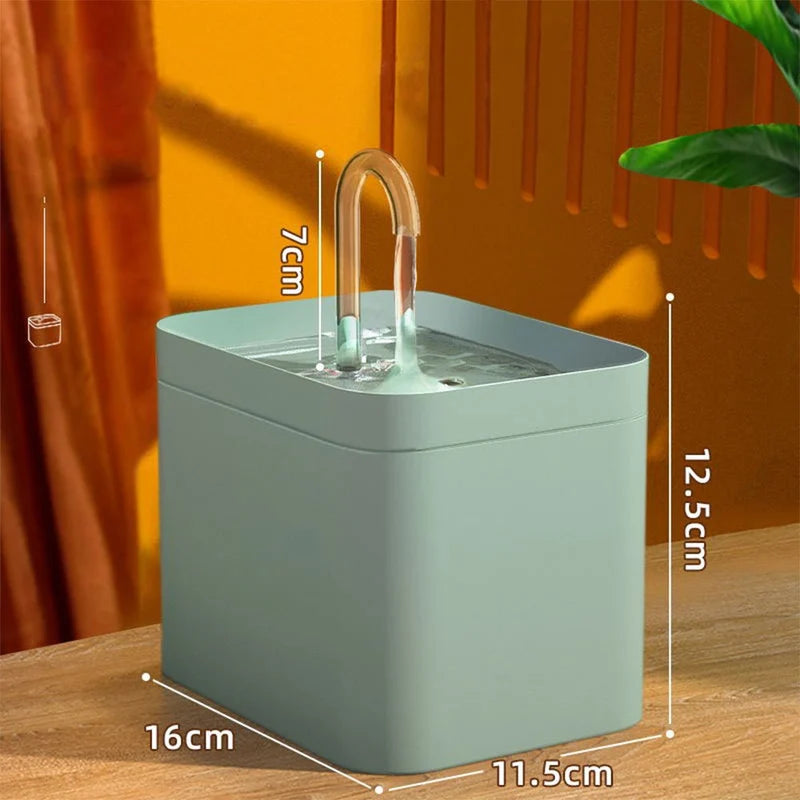 Automatic Cat Water Fountain with Filter – USB Powered, 1.5L
