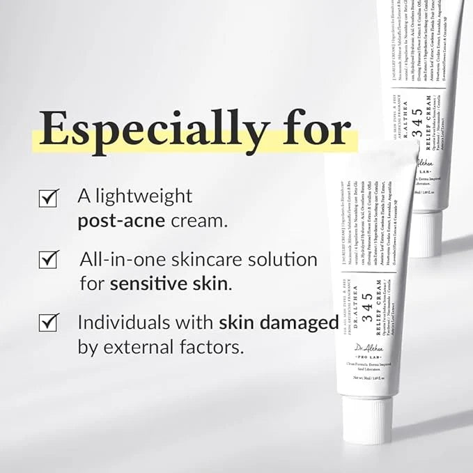 Dr. Althea 345 Relief Cream 50ml – Soothing & Barrier Repair Moisturizer