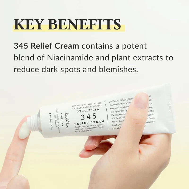 Dr. Althea 345 Relief Cream 50ml – Soothing & Barrier Repair Moisturizer