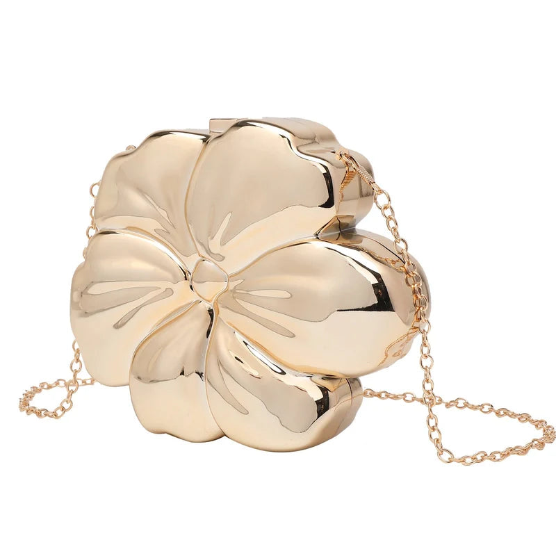 Flower Women's Clutch Chain Crossbody Bag – Stylish Fashion Shoulder Purse