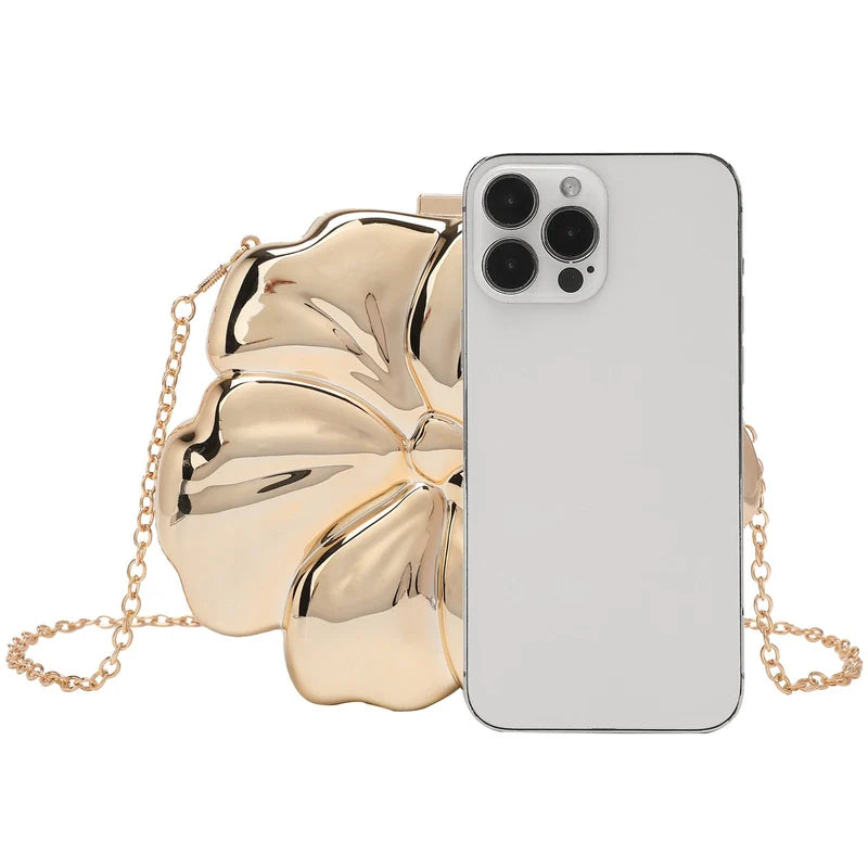 Flower Women's Clutch Chain Crossbody Bag – Stylish Fashion Shoulder Purse