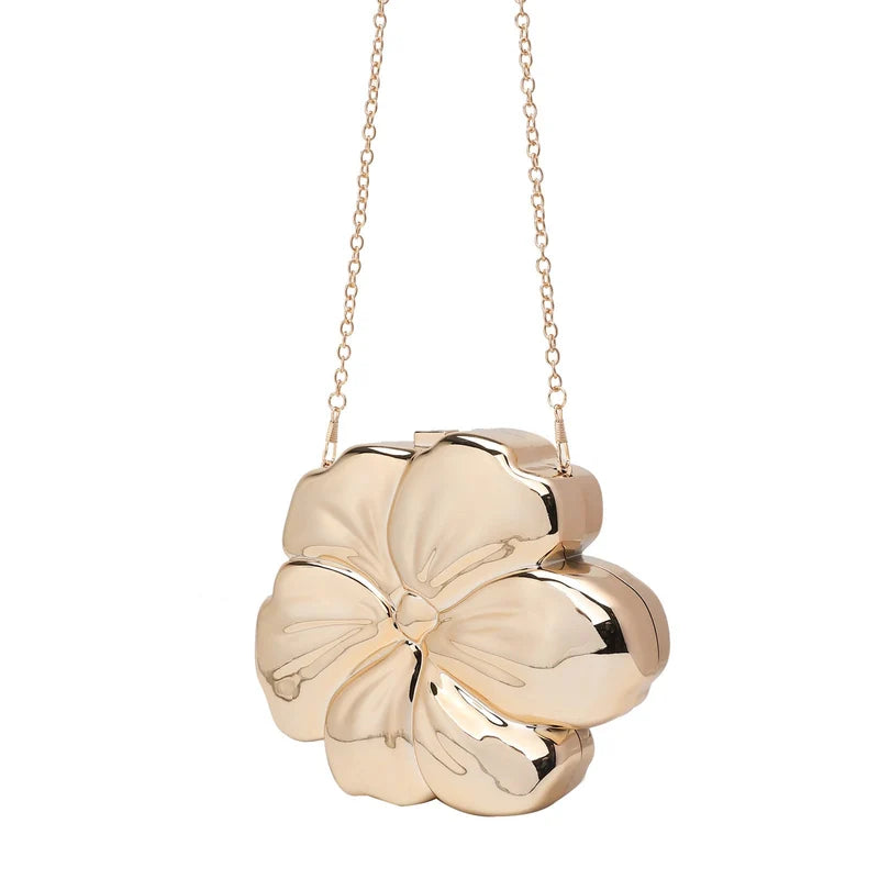 Flower Women's Clutch Chain Crossbody Bag – Stylish Fashion Shoulder Purse