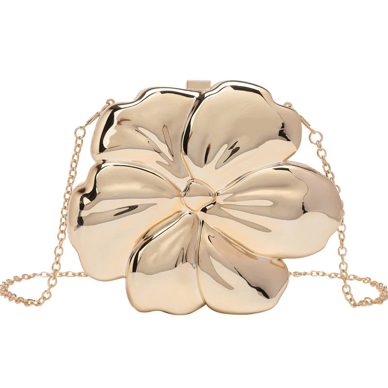 Flower Women's Clutch Chain Crossbody Bag – Stylish Fashion Shoulder Purse