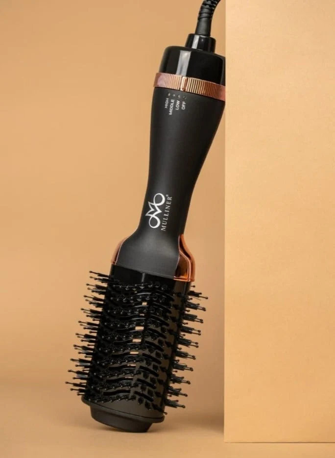 MULLINER Keratin Hot Air Brush – 2-in-1 Hair Dryer & Volumizer