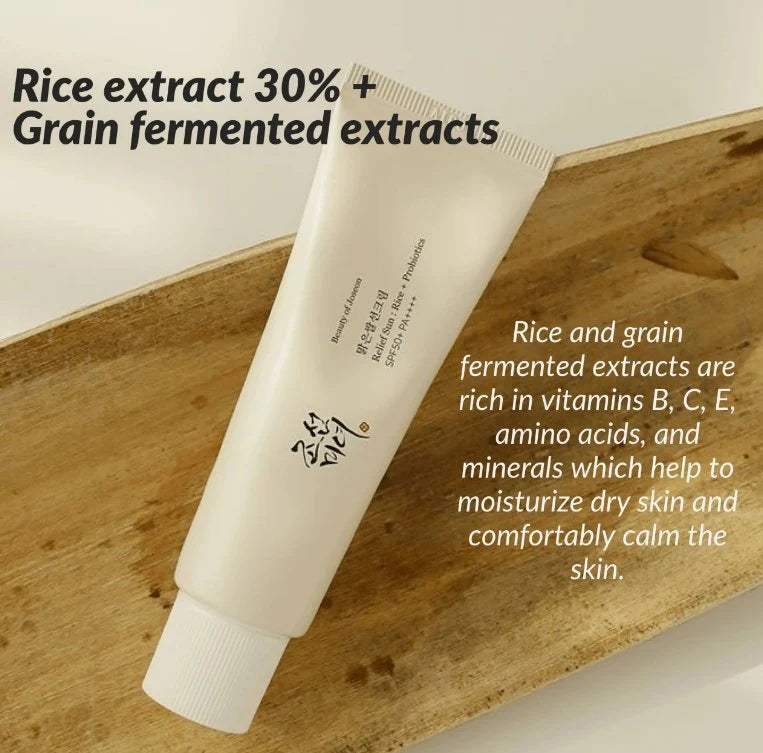 Beauty of Joseon Relief Sun Rice + Probiotics SPF50+ PA++++ Sunscreen