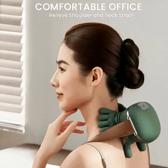Rechargeable Shoulder & Neck Massager with Heat & Kneading